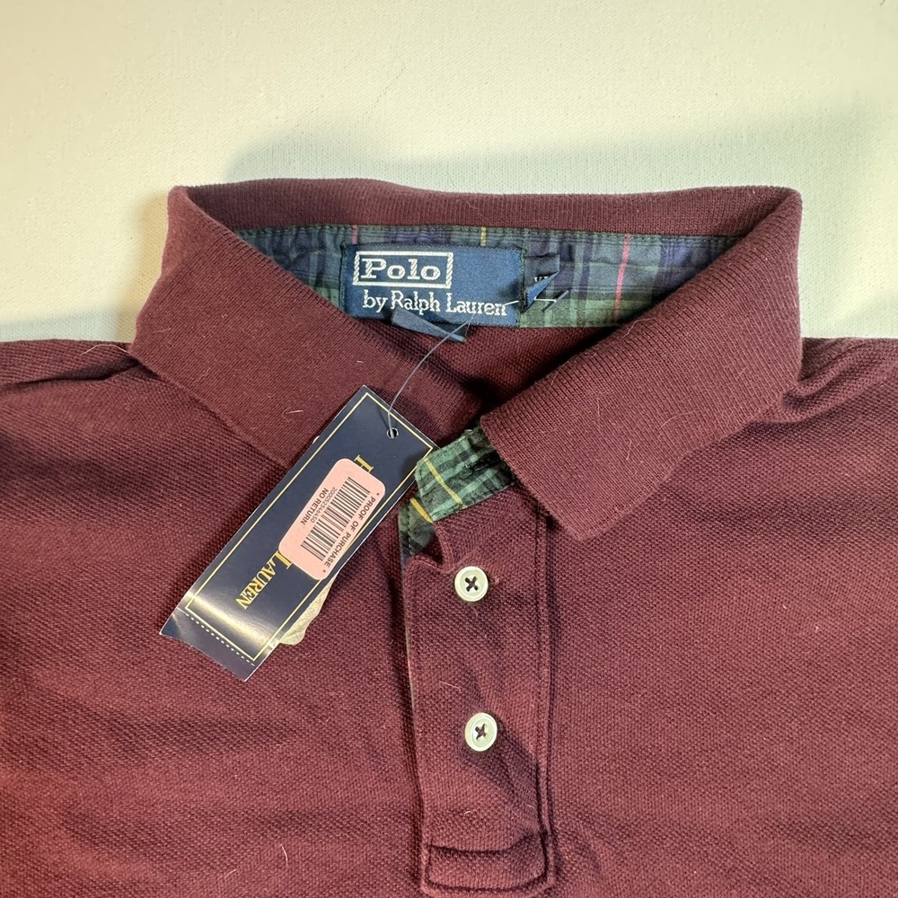 Rare NWT VTG POLO RALPH LAUREN Embroidered Pheasant Pocket Rugby Polo - Picture 3 of 9